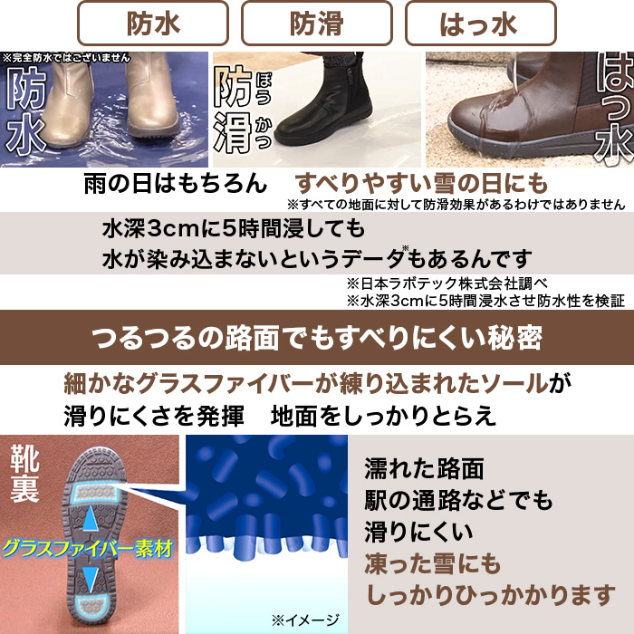 マドラス社製 ゆったりサイドゴアショートブーツ 防水モデル