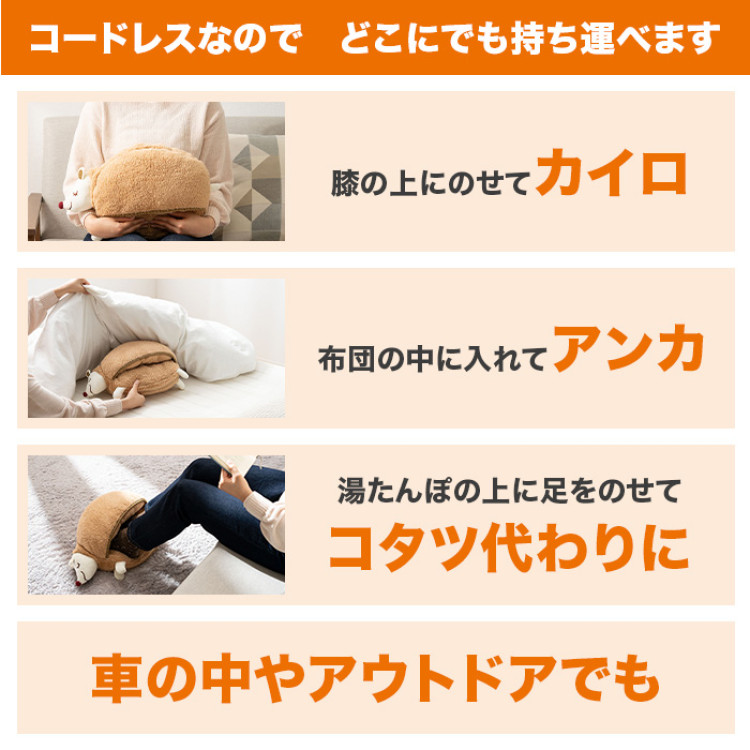 繰り返し使える！蓄熱式電気あったか湯たんぽ＆フットウォーマーセット