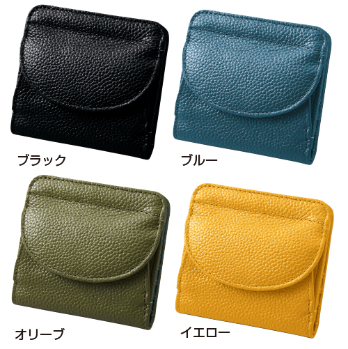 ＜豊岡工房＞牛革コンパクト財布