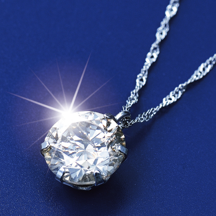 お買い得!プラチナ900大粒1.0ctダイヤモンドペンダント
