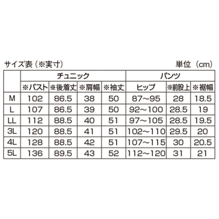 フォーマルチュニックパンツスーツ(4L・5L)