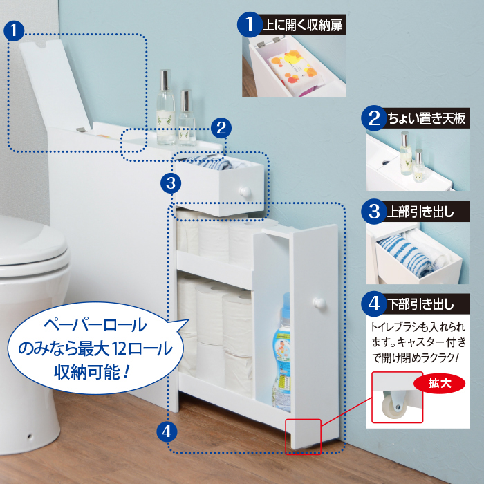 薄型トイレラック