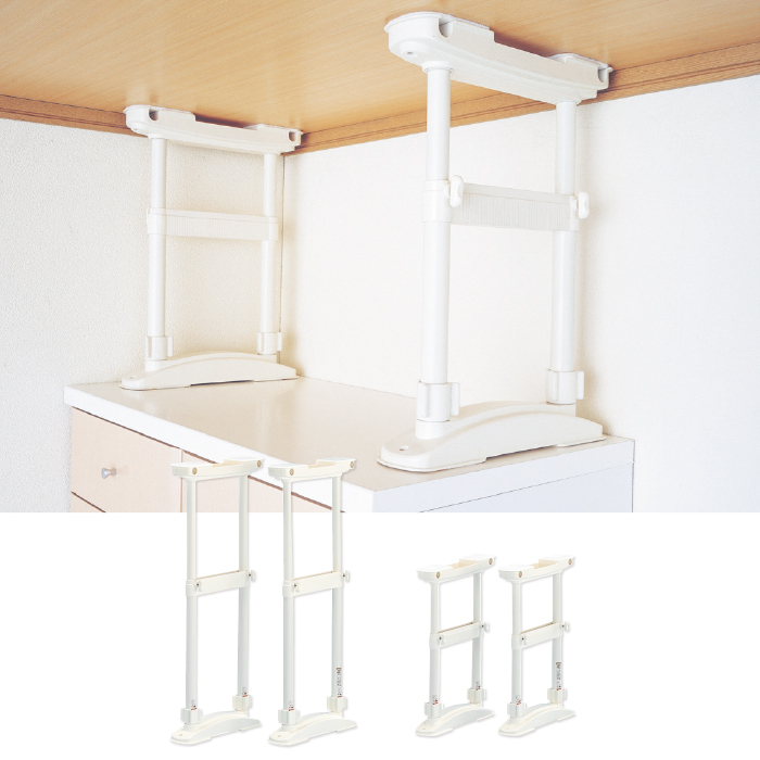 家具転倒防止圧着Wポール 2本セット Lサイズ