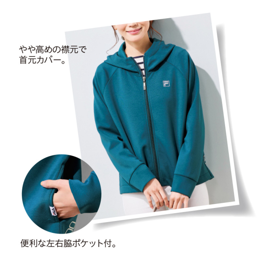 ＜FILA＞さっとUV＆花粉対策アウター感覚パーカー
