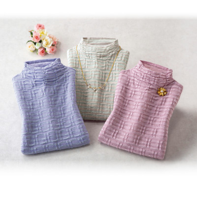 日本製ふくれジャカードプルオーバー3色組(同サイズ)