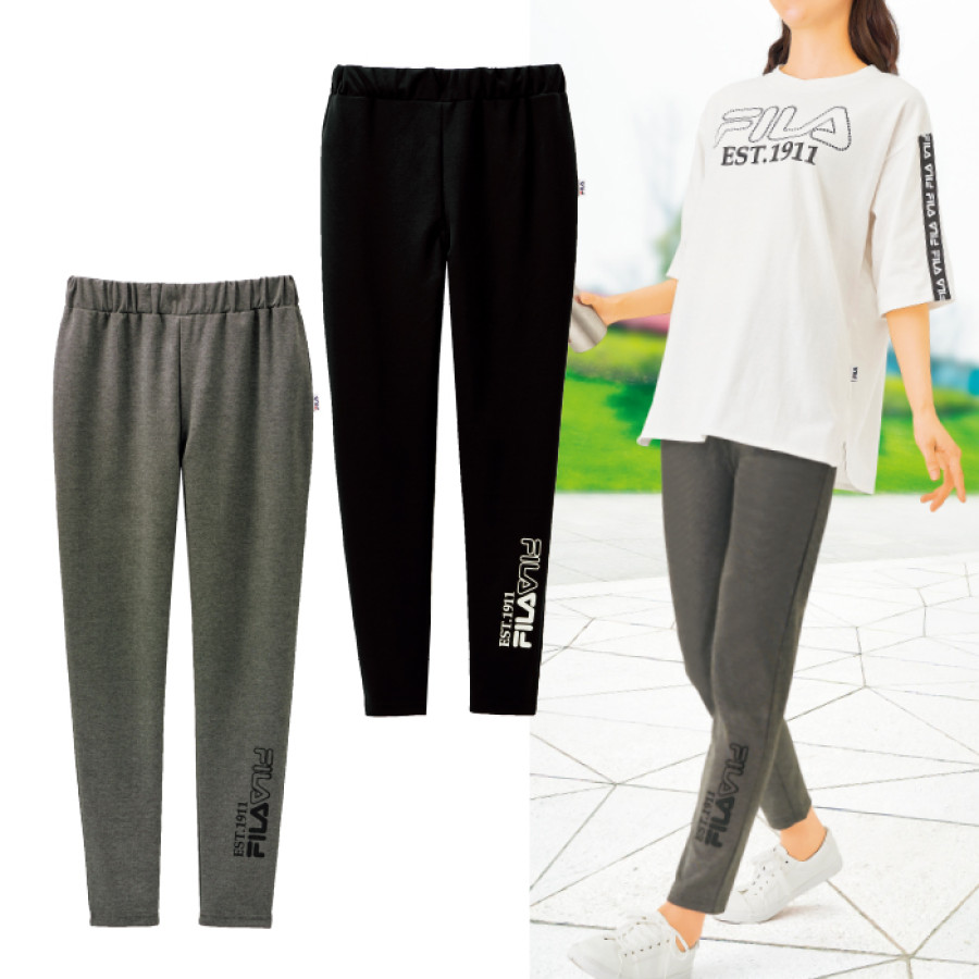 ＜FILA＞機能満載！のびのびストレッチパンツ2色組(同サイズ)