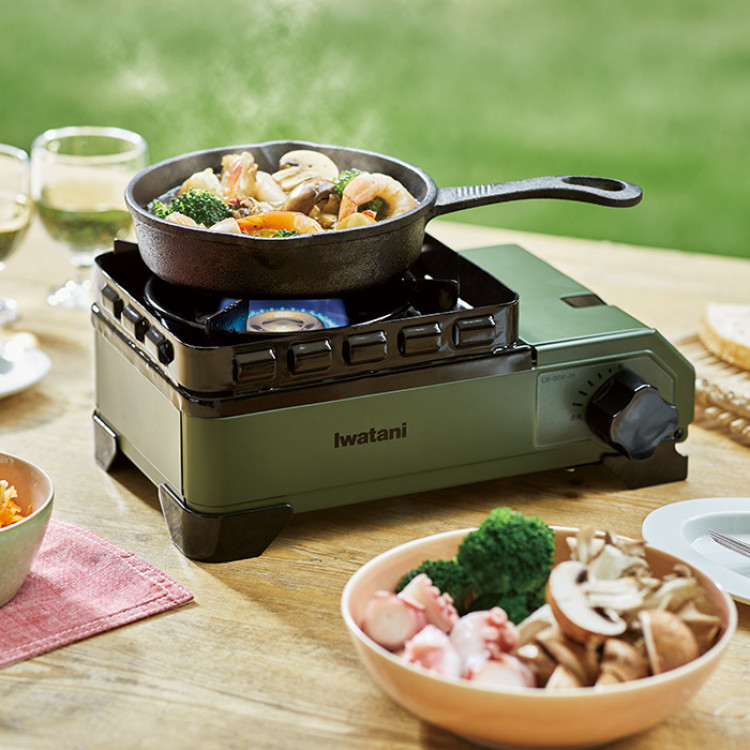 ＜イワタニ＞カセットフー タフまるJr