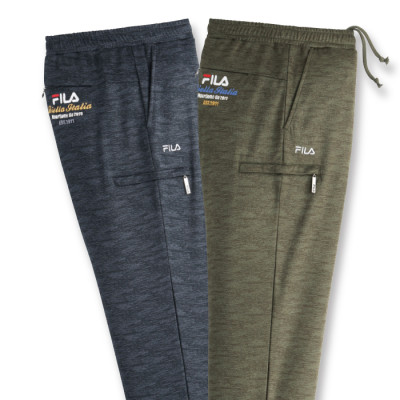 ＜FILA＞ファスナーポケット付ジャージパンツ2色組(同サイズ)