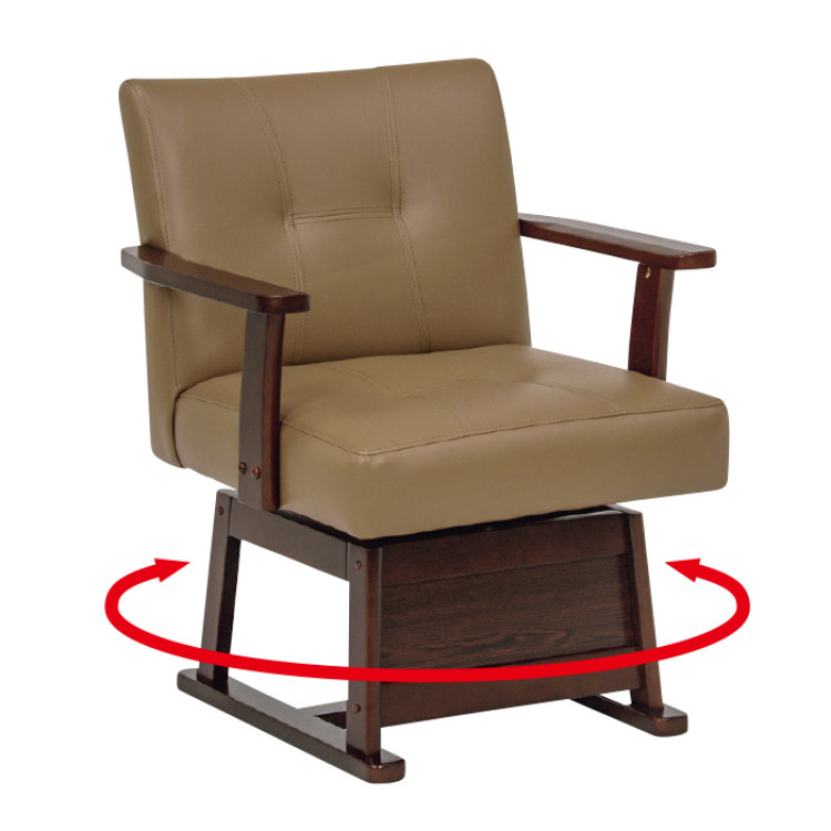 回転式ダイニングこたつチェア