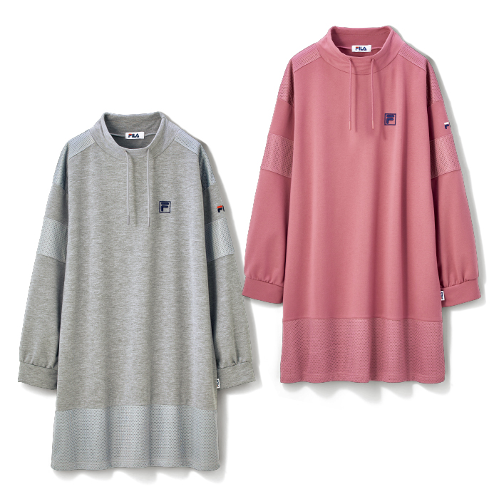 ＜FILA＞メッシュ使いハイネックチュニック
