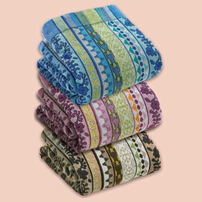 大判サイズのボリュームタオルケット ダブル 2色組