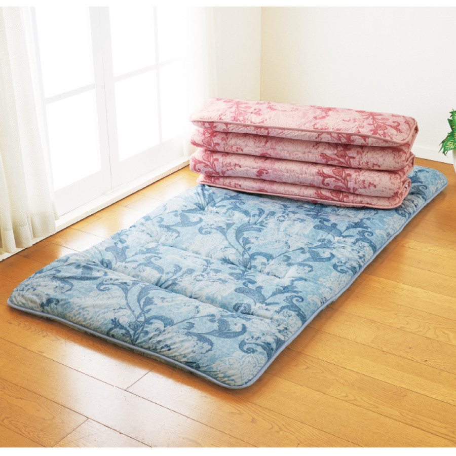 お手軽収納6つ折敷き布団 シングル