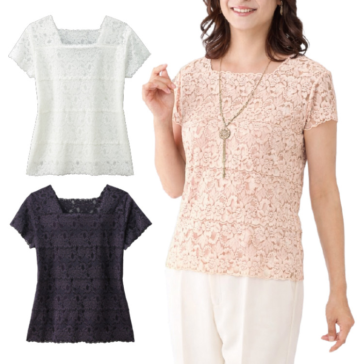 総レースプルオーバー