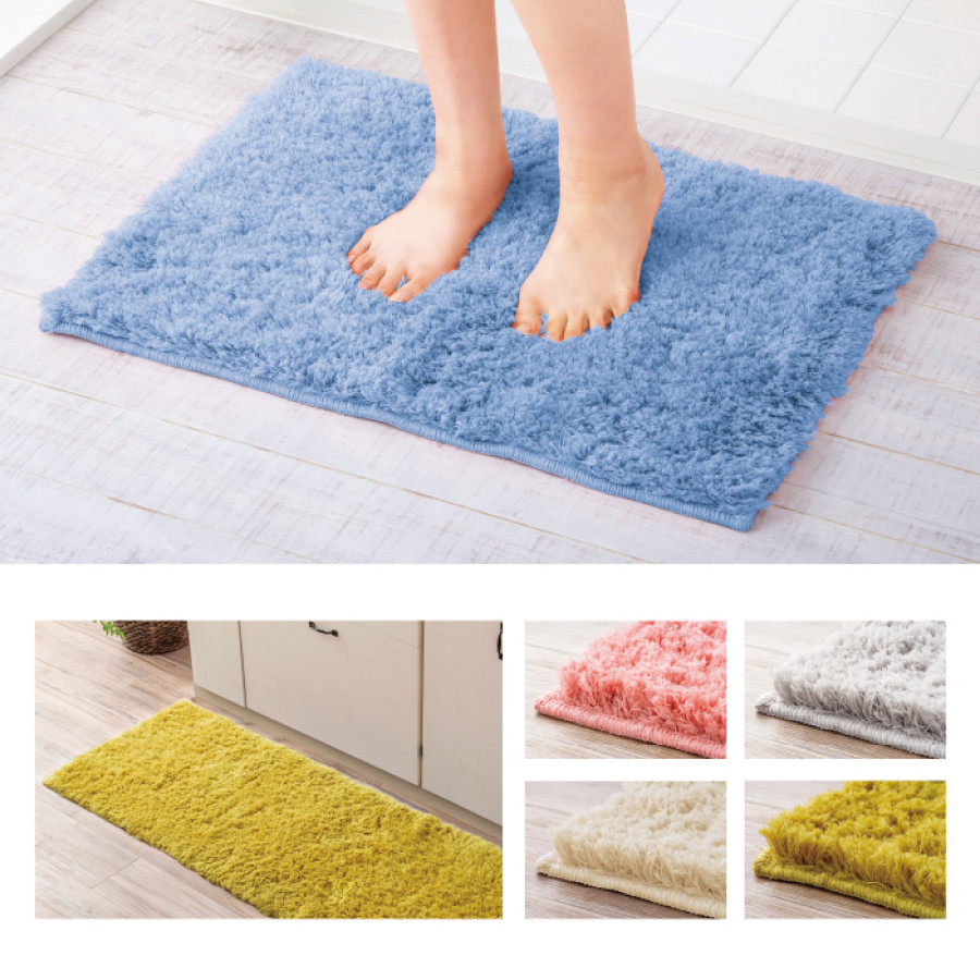 ＜コスモトロン(R)＞ふわふわバスマット 70&times;100cm