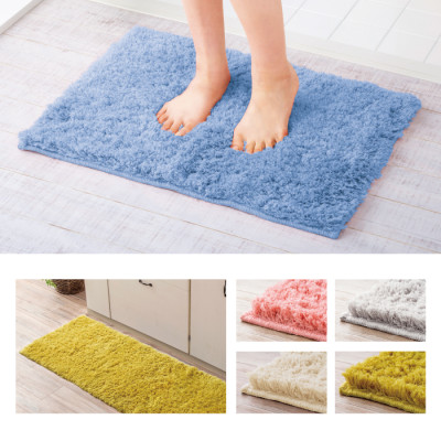＜コスモトロン(R)＞ふわふわバスマット 70×100cm