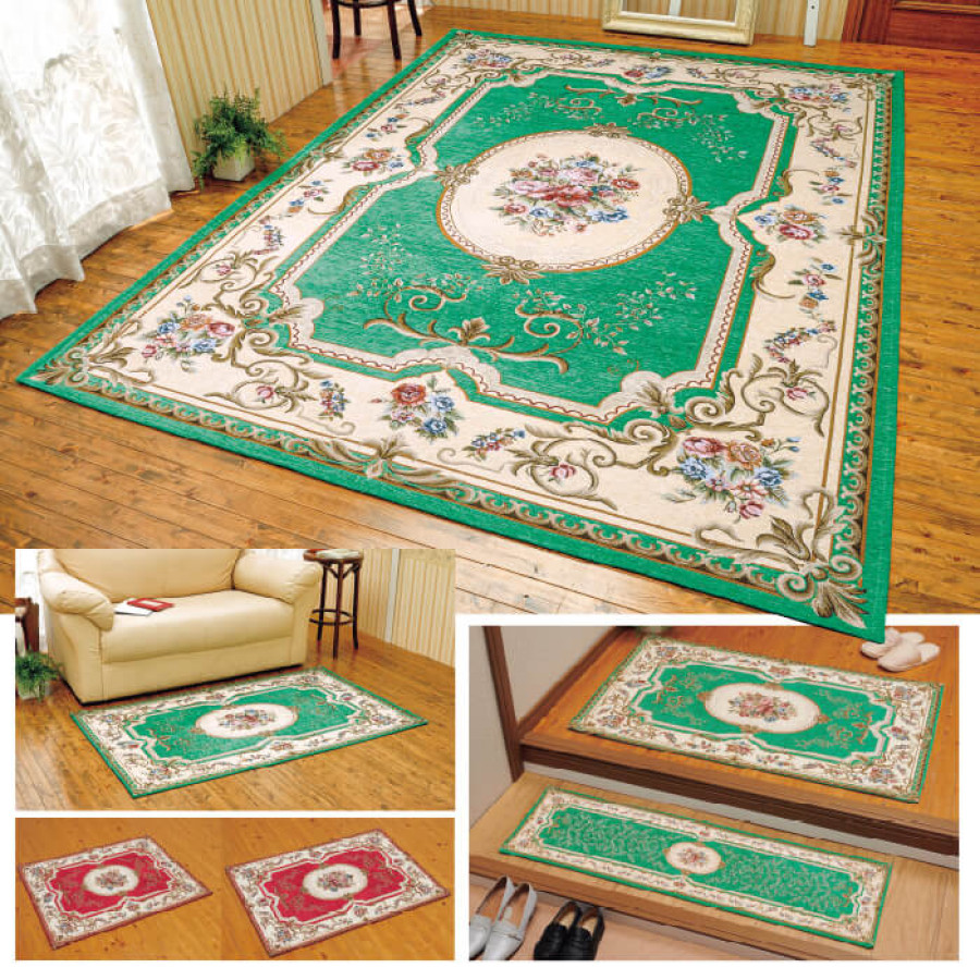 イタリア製ゴブラン織シェニール玄関マット 55&times;80cm