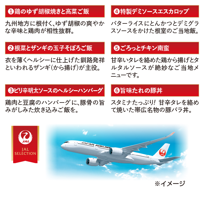 JAL特製 機内食 BISTRO de SKY6種セット(コンソメスープ付き)