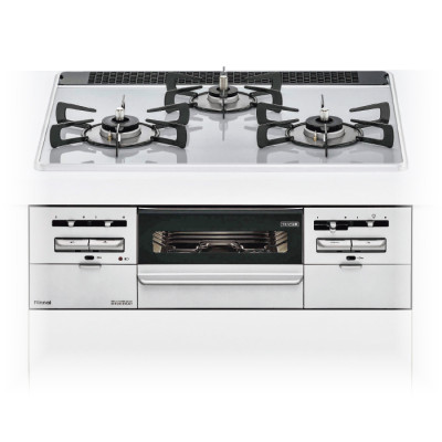 リンナイ ビルトインガスコンロ取替サービス(標準工事費込み) センス(パールクリスタル)60cm水無しグリル・両面焼き 下取りあり