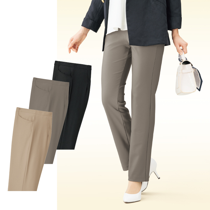 スラリエ 3Dスリムカッテイングパンツ 股下60cm