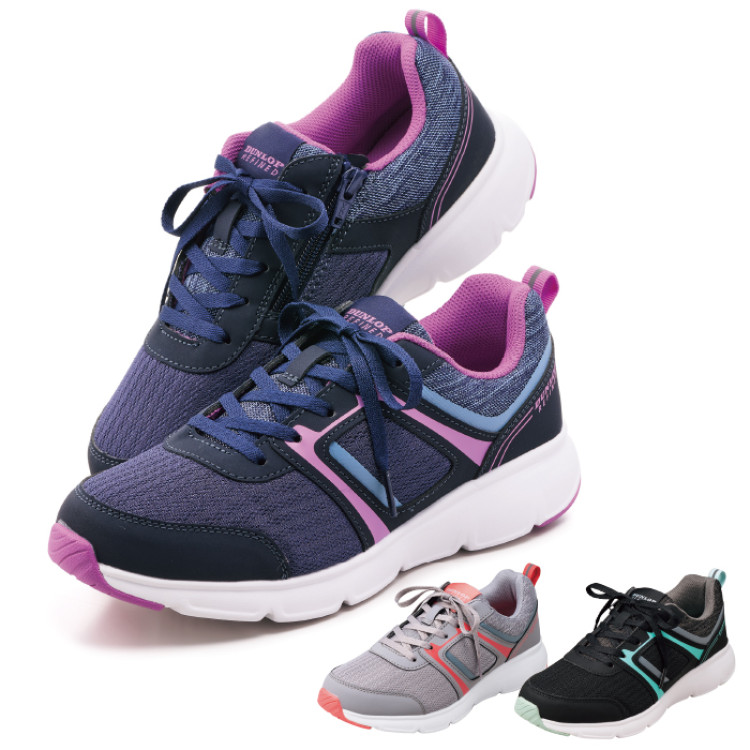 ＜ダンロップ・リファインド＞軽量ウォーキングシューズ 婦人用