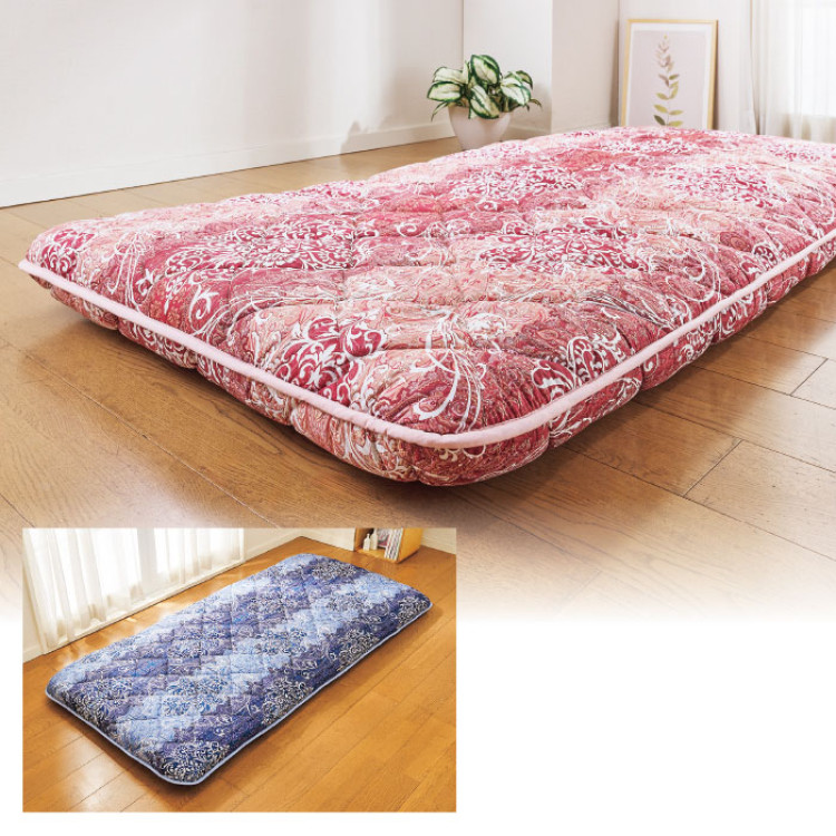 柄任せ 日本製ボリューム7層敷き布団 シングル