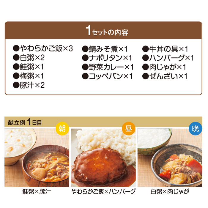 美味しい6年保存食 和・洋食3日分セット