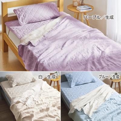 日本製 洗えるリネンダブルガーゼケット シングル