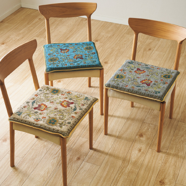 ジャカード織シートクッション ＜イスタ＞