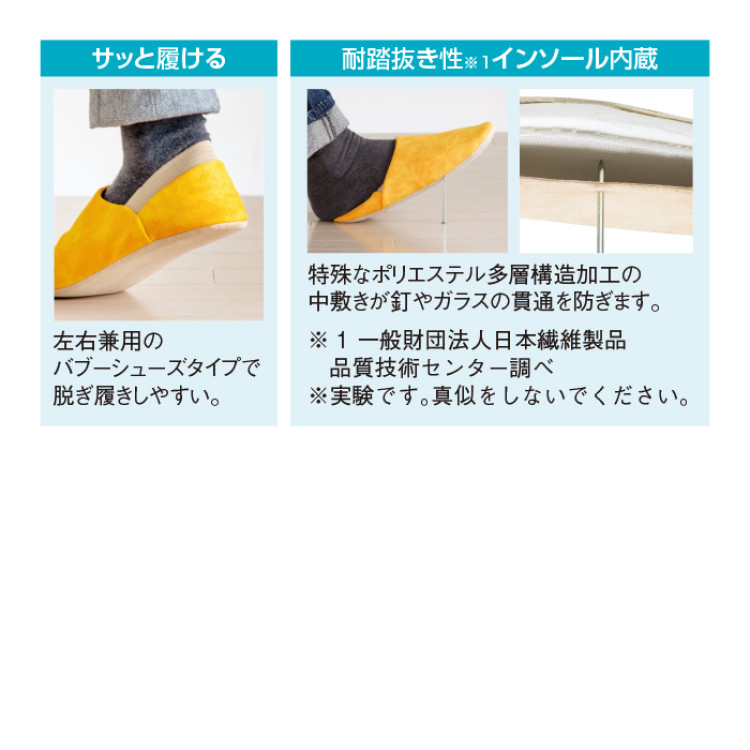 防災ルームシューズITSUMO(イツモ)同サイズ2色組