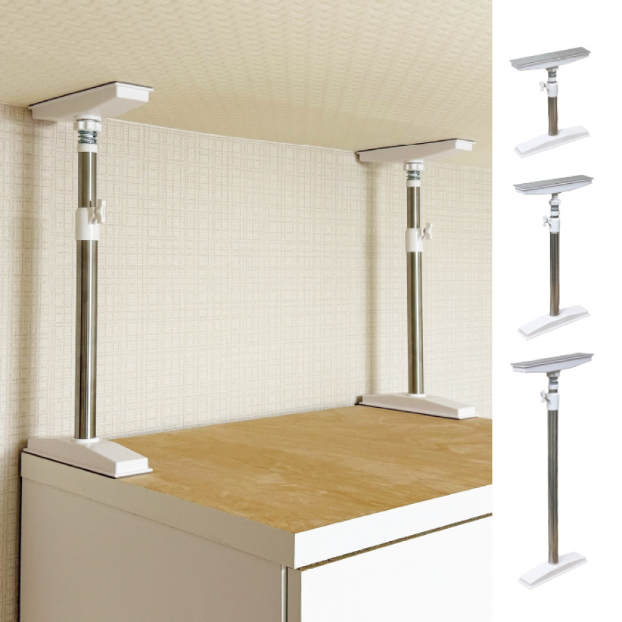 ステンレス家具転倒防止 突っ張り棒2本組 M