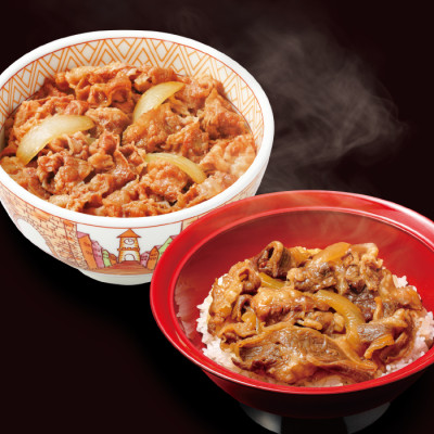 すき家牛丼の具5食×牛カルビ丼の具5食