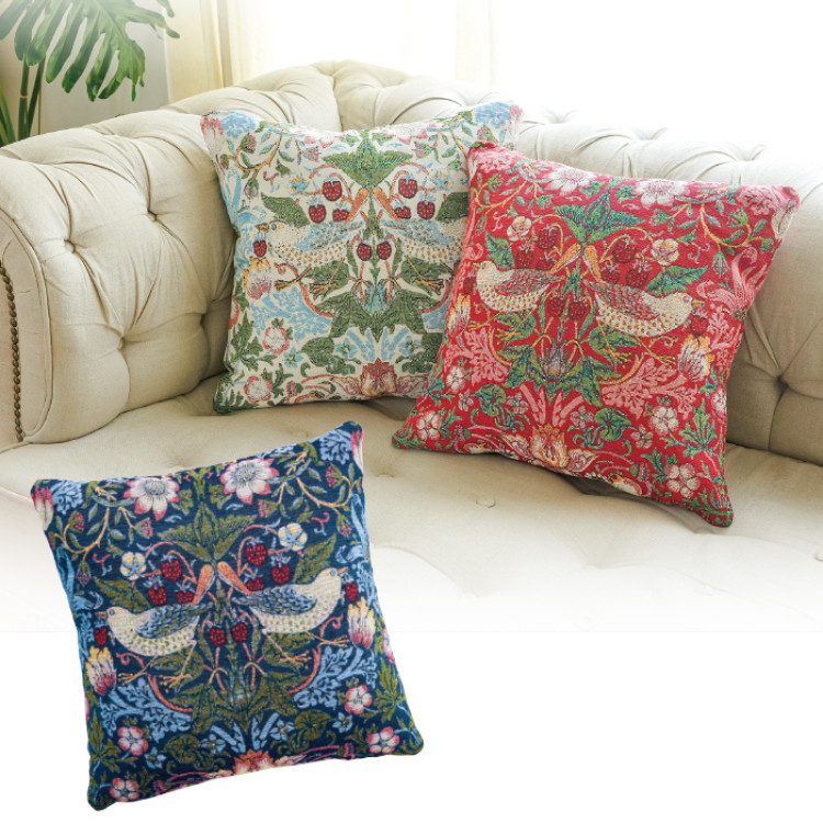 モリスワールドコレクション ジャガード織クッションカバー