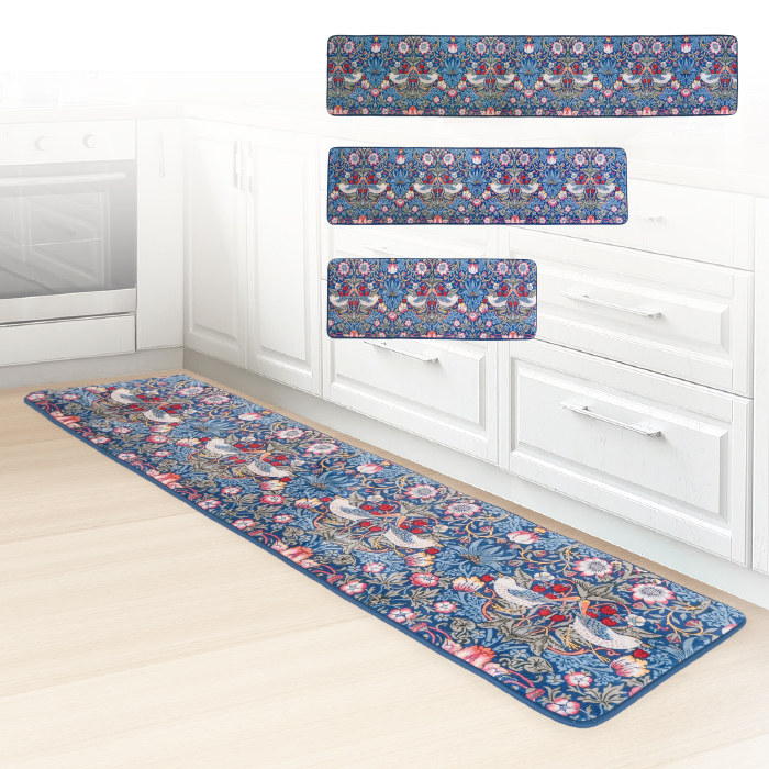 モリスワールドコレクション 洗えるキッチンマット 45&times;180cm