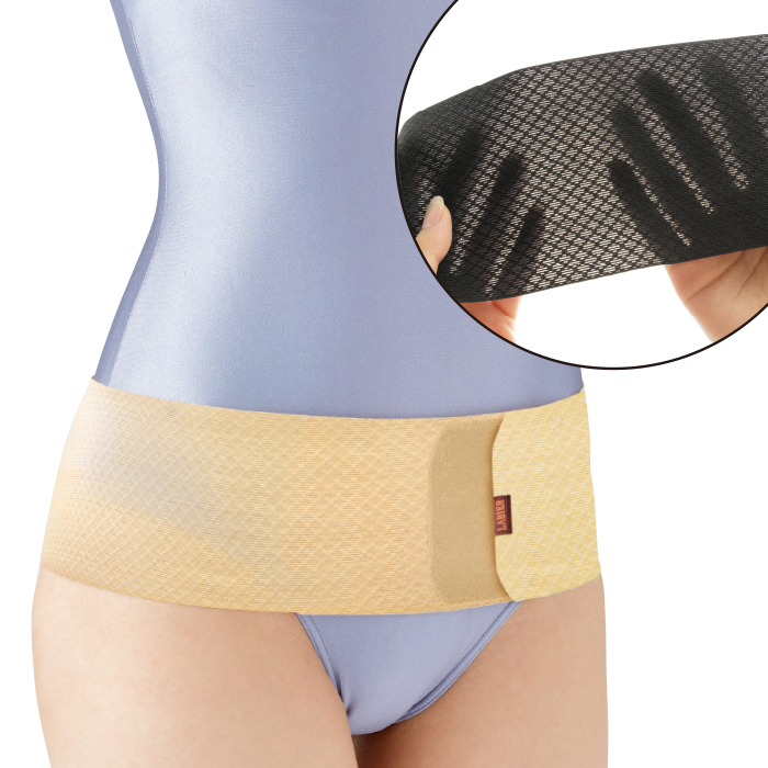 超薄型がっちり骨盤テーピングベルト メッシュタイプ