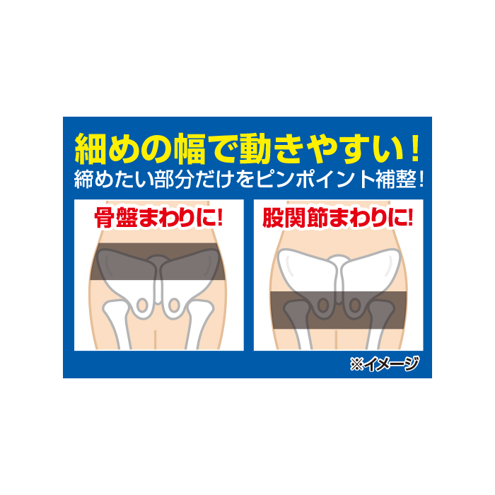 超薄型がっちり骨盤テーピングベルト メッシュタイプ