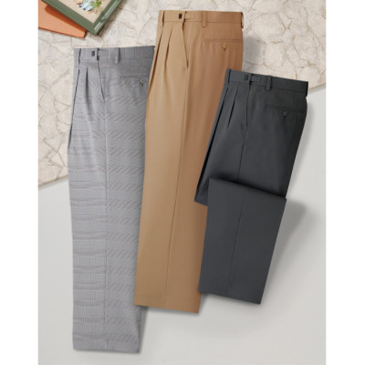 ＜フランコ・コレツィオーニ＞ストレッチ紳士スラックス(同サイズ3色組)