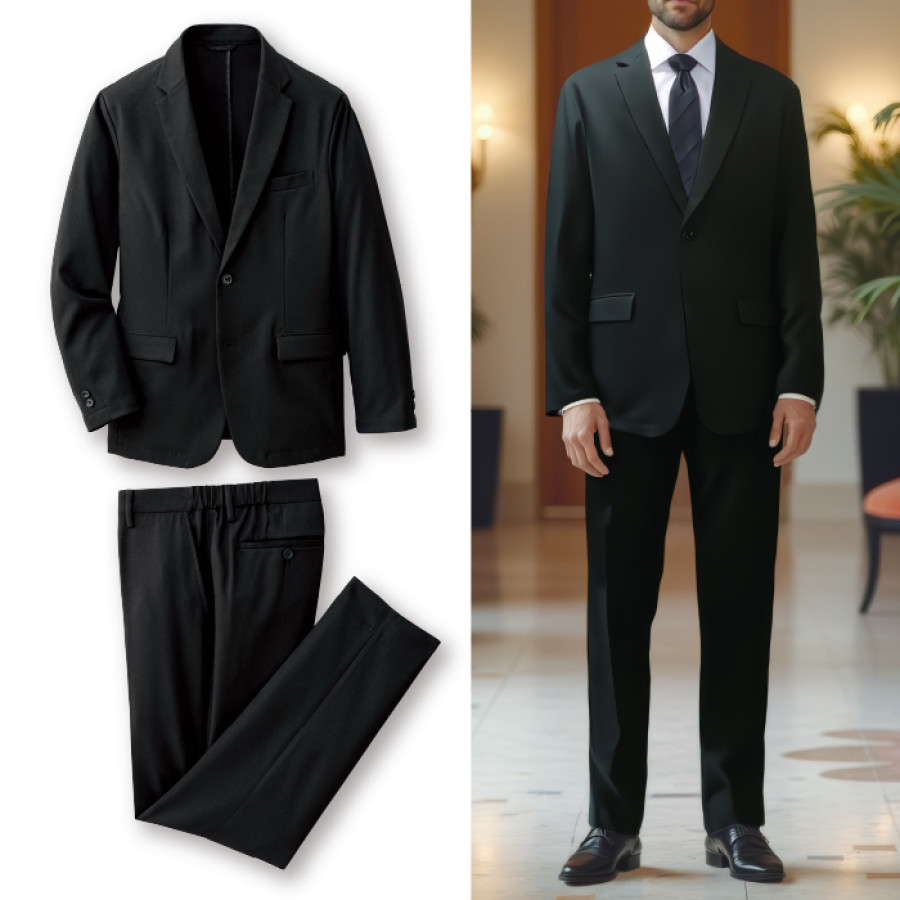 お買い得！何かと重宝ブラックスーツ