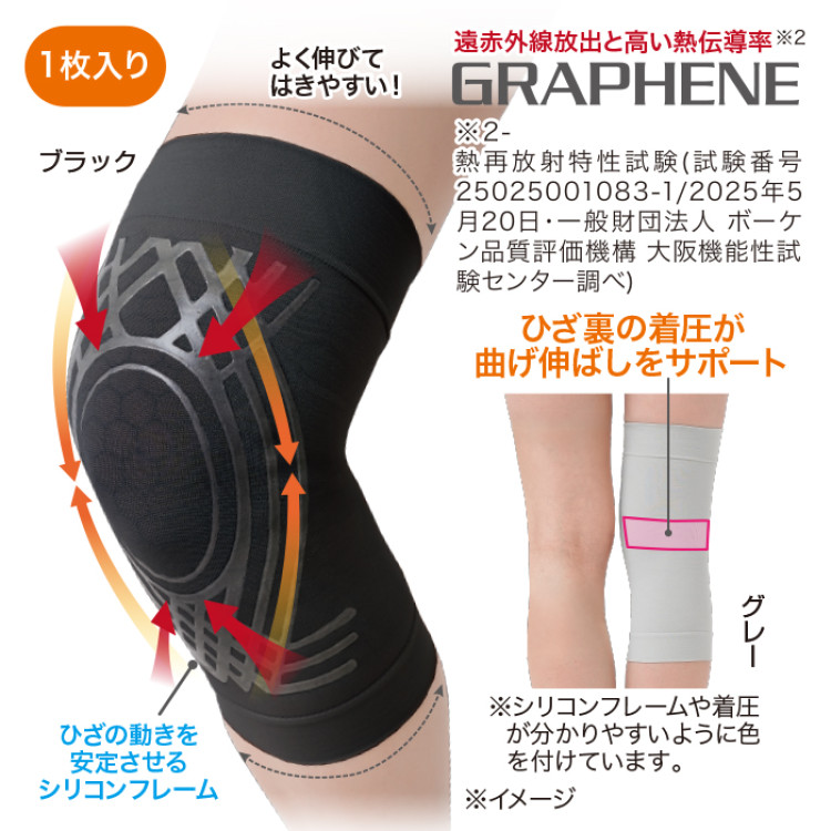 Dr.PROグラフェンひざサポーター 1枚