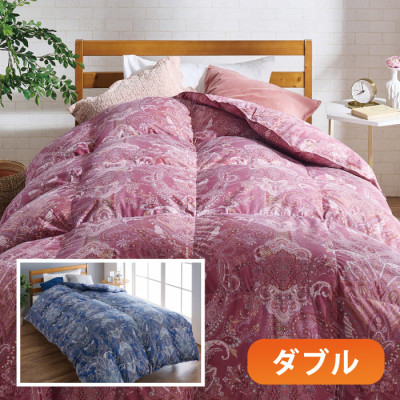 丸八真綿 お買い得！ ニューゴールドラベル高級羽毛掛け布団 ダブル