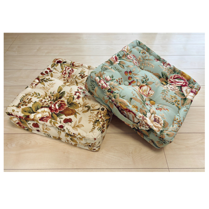 プリントフロアクッション<フィオーラ>