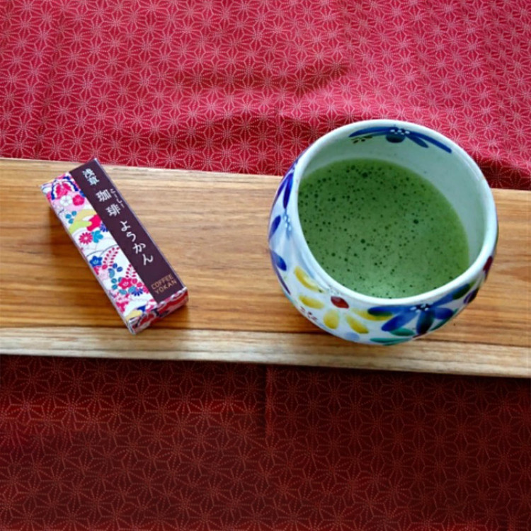 浅草むぎとろ 珈琲ようかん10個入 文庫箱ピンク