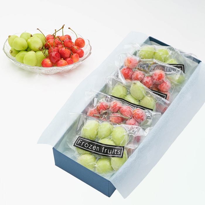 山形県産 冷凍さくらんぼ＆シャインマスカット