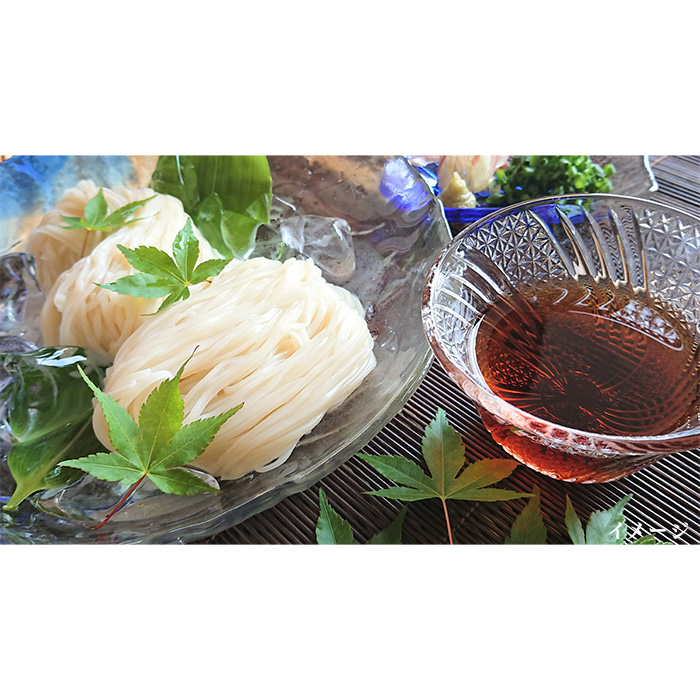 <秋田>稲庭手業うどん・稲庭薬膳うどん つゆ付セット