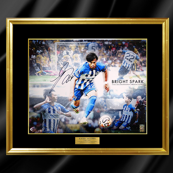 三笘薫 直筆サイン入り[世界限定22枚]グラフィックアート &rdquo;Bright Spark&rdquo;