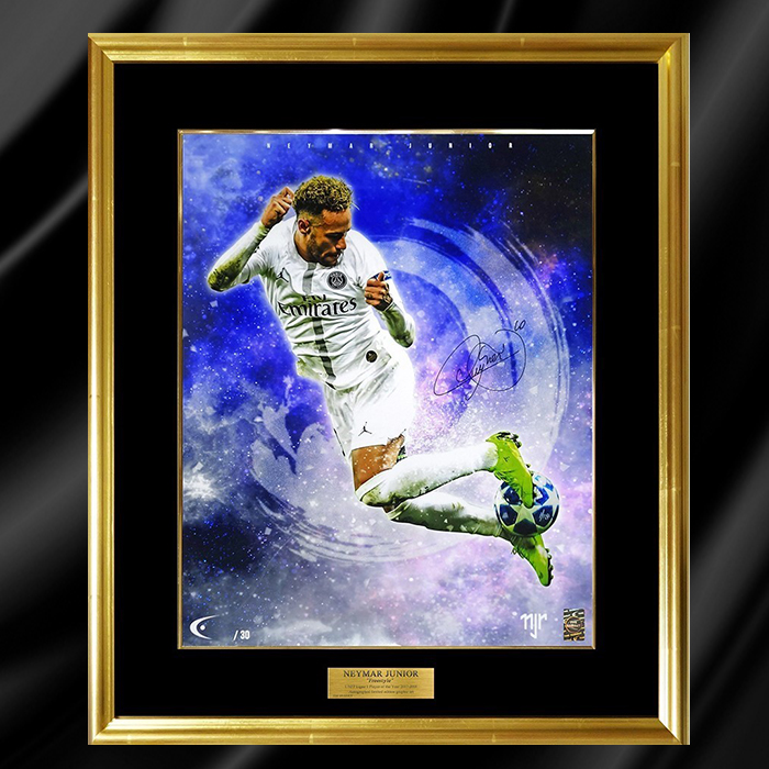 ネイマール直筆サイン入り[世界限定30枚]グラフィックアート &rdquo;Free style&rdquo;