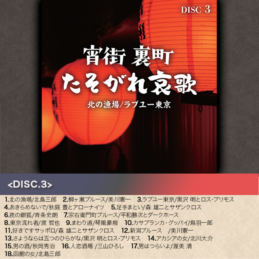 宵街 裏町 たそがれ哀歌(CD-BOX)