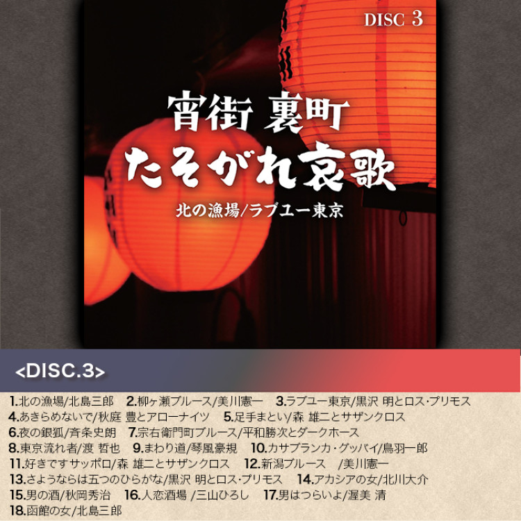 宵街 裏町 たそがれ哀歌(CD-BOX)