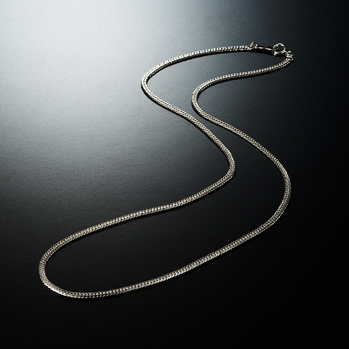 髙島屋純プラチナ6面ダブル喜平チェーン