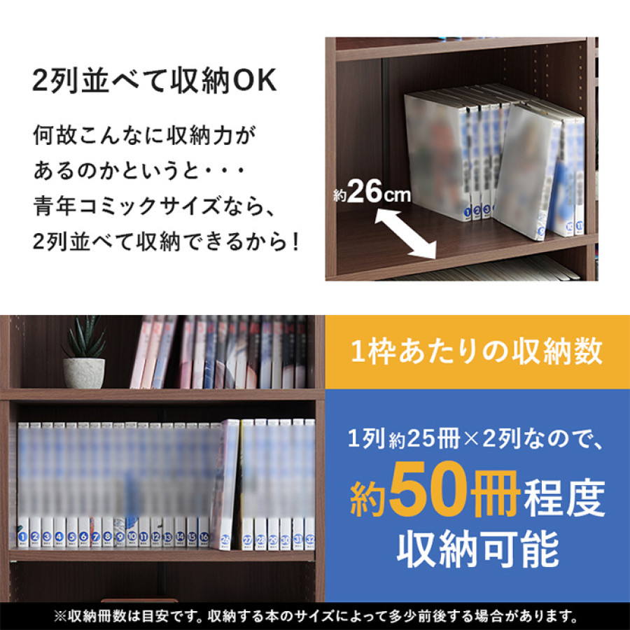 コミック本約800冊収納できる本棚