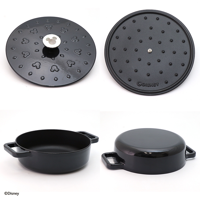 マイヤー ディズニーモノクロームコレクション キャストアイアンキャセロール